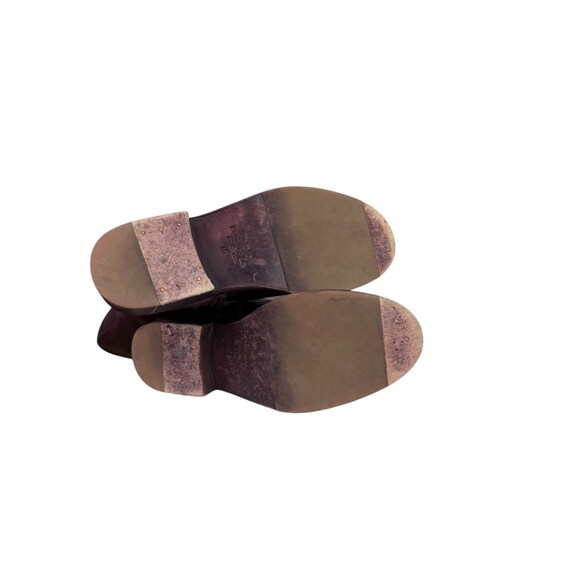 Vintage Foundry Co. Sadelle Burgundy Leather Tall Boots $250 Size EU 41, US 10 - Picture 8 of 9